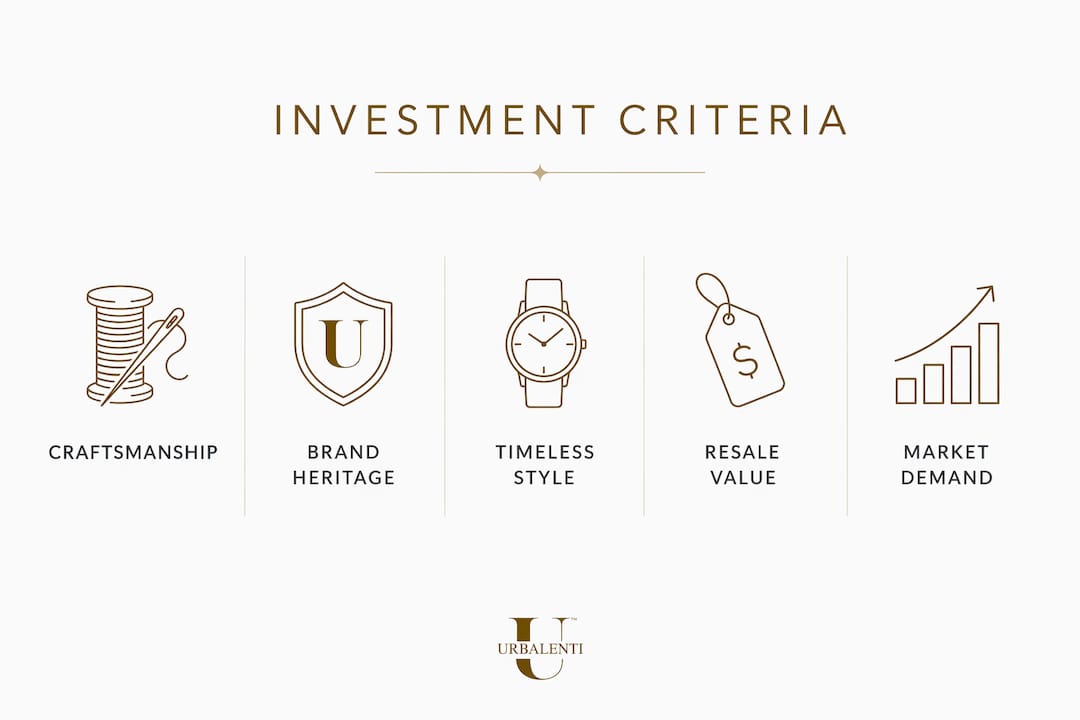 Infographic showing investment criteria hierarchy