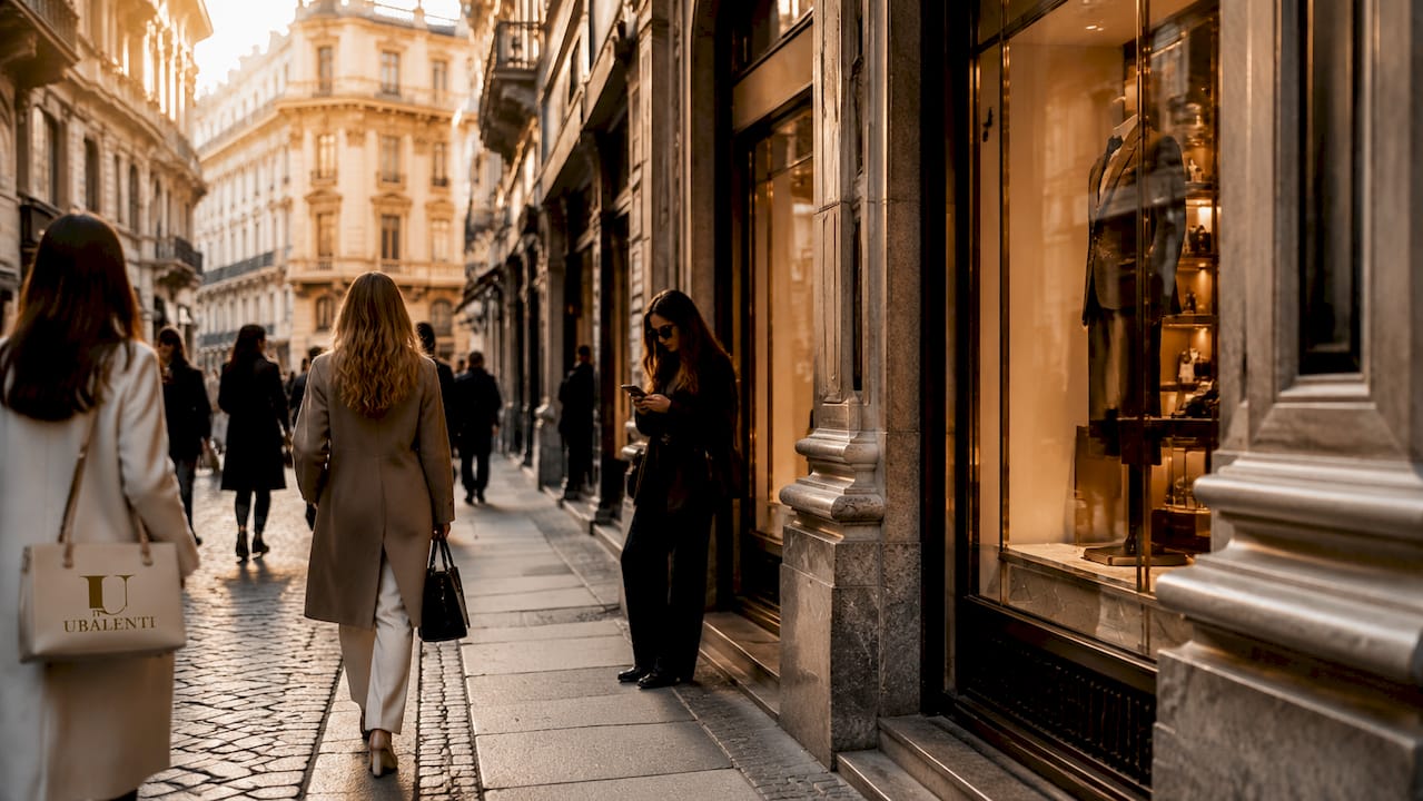 Quadrilatero della Moda luxury Milan street