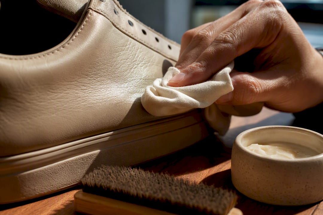 Conditioning leather during sneaker break-in
