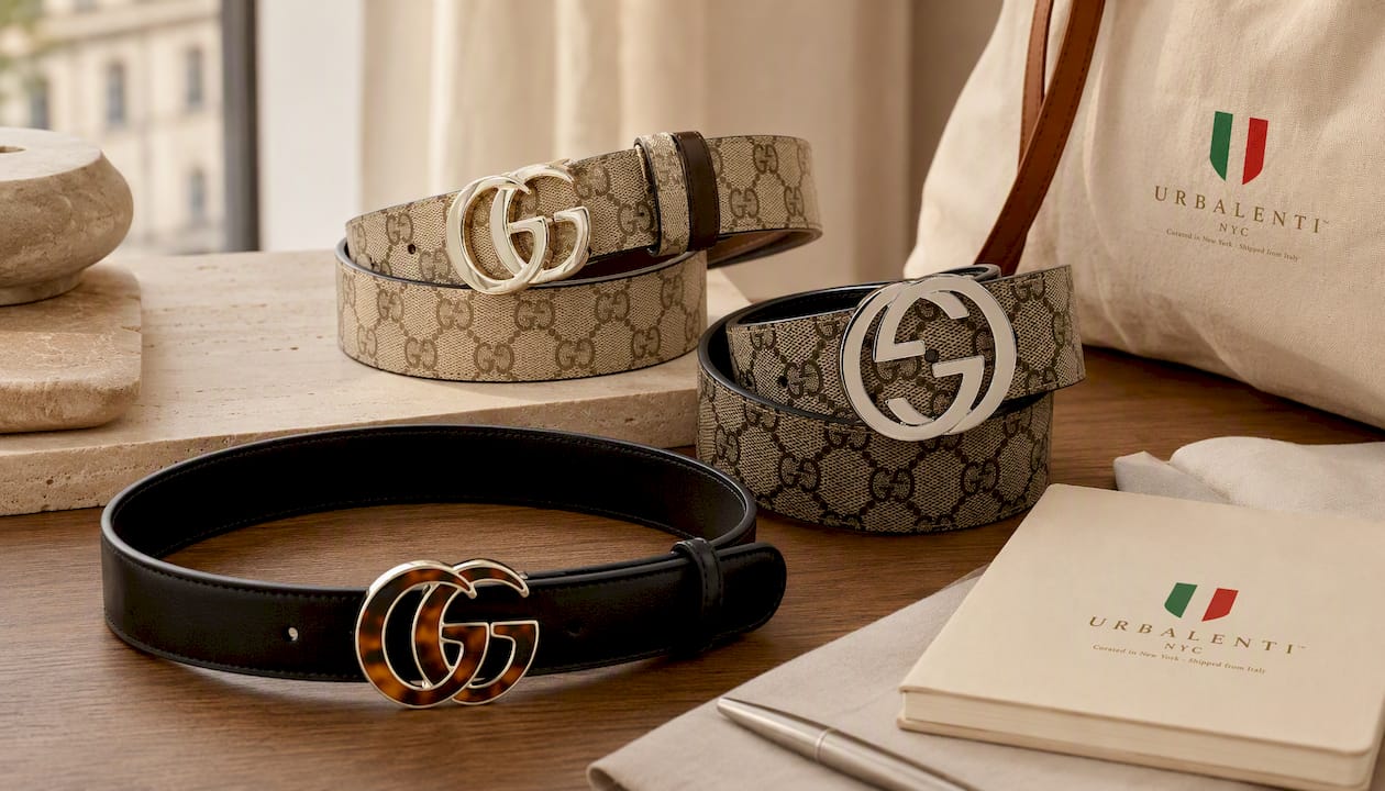 Gucci Beige Calf Leather Bos Taurus Regular Belt