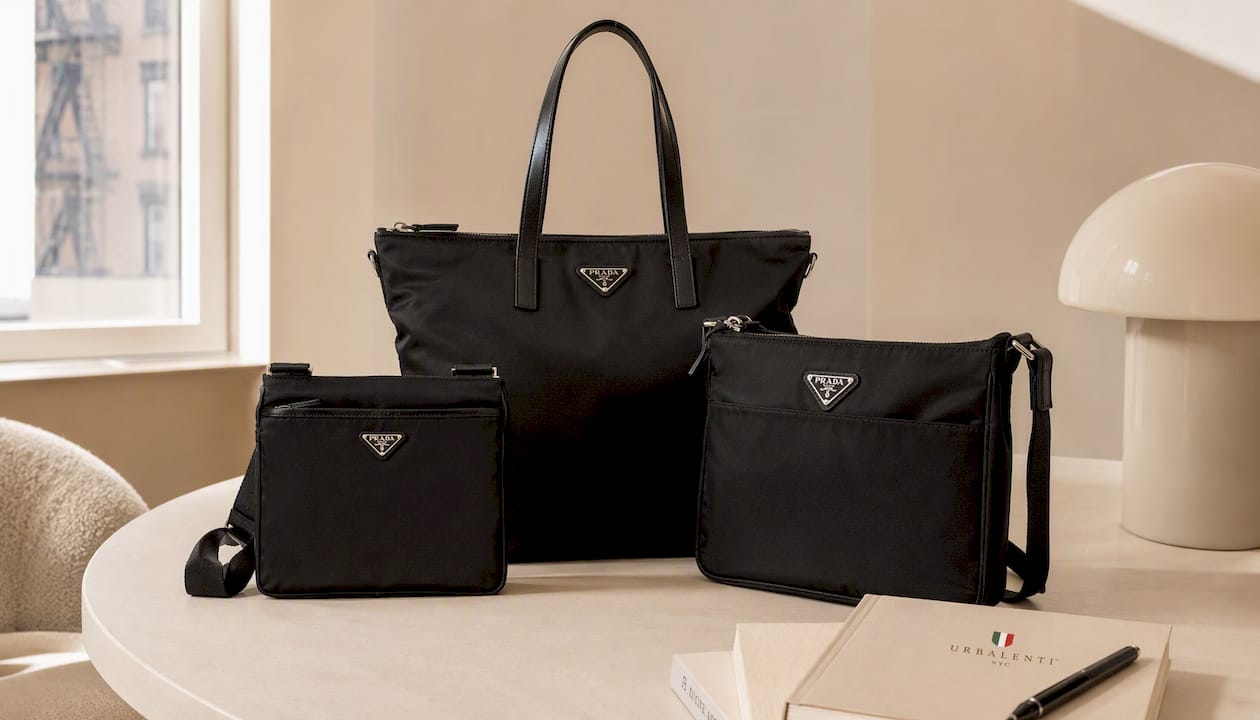 Prada Black Nylon Shoulder Bag