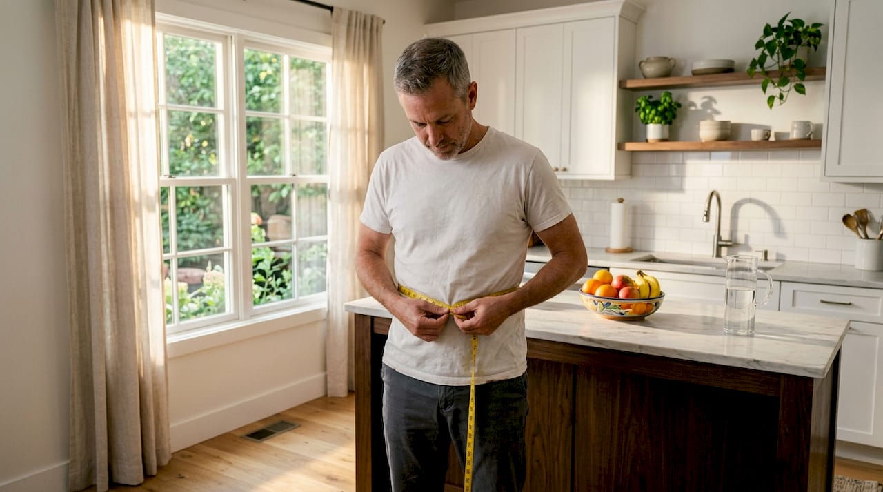 Measuring waist circumference at home