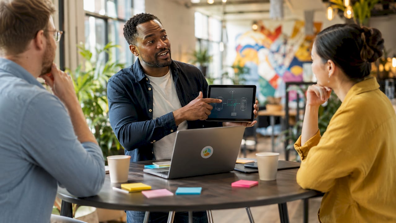 IT consultant compares gateway and router devices in office