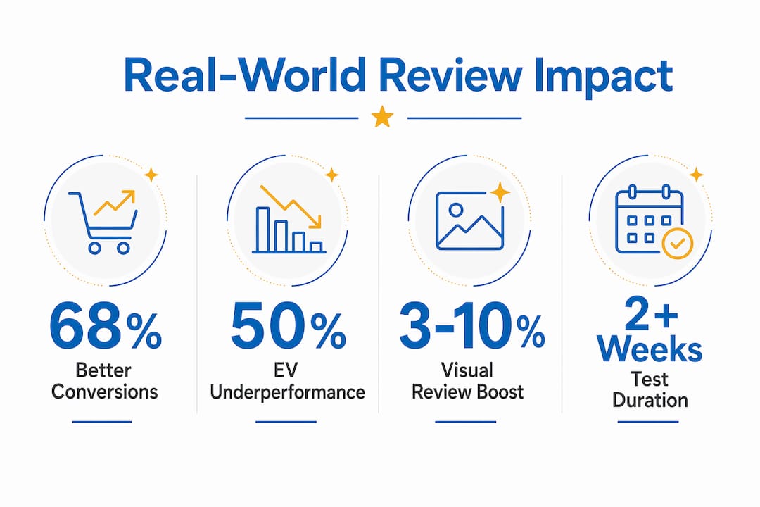 Infographic highlighting benefits of real-world reviews