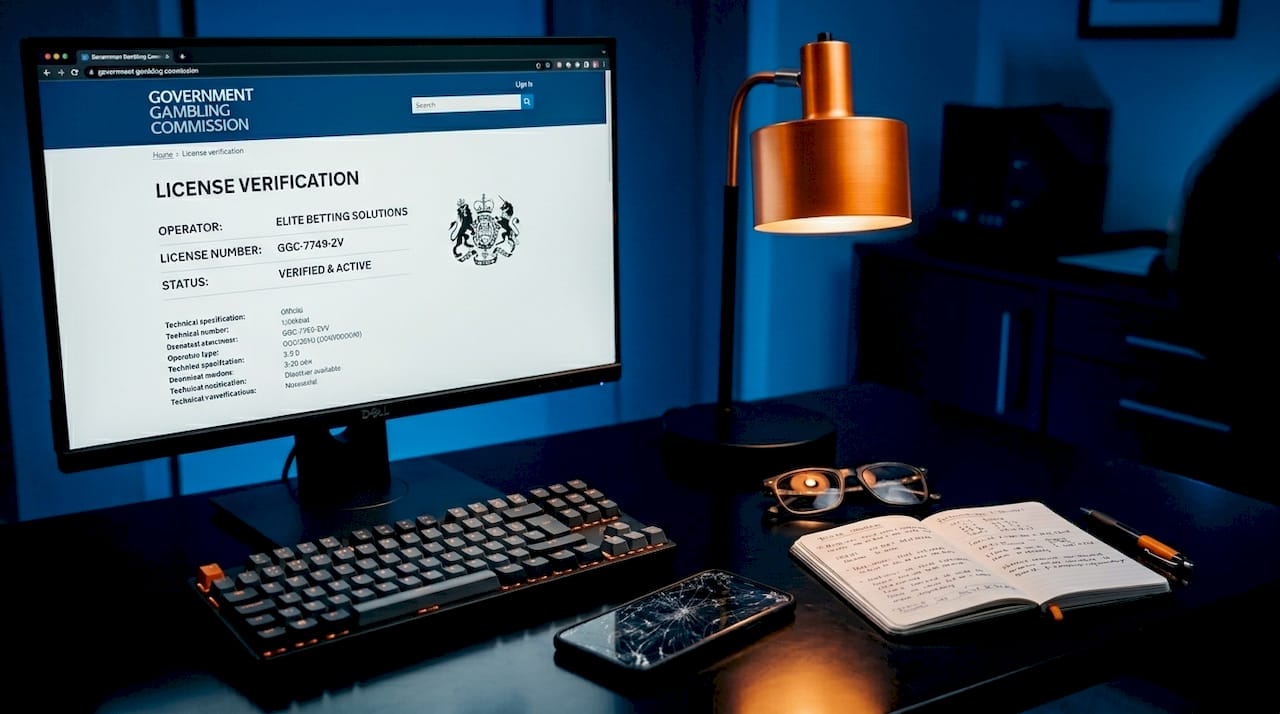Checking betting platform license on government website