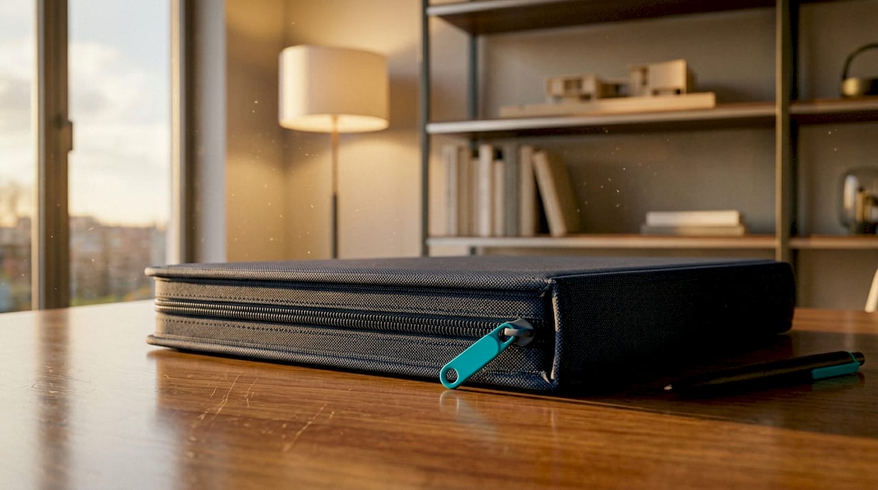 Why Enclosed Binders Protect Collection Edges Best Zipped enclosed binder blocking dust and dirt