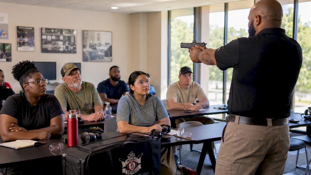 Classroom firearm safety instruction with diverse adult students