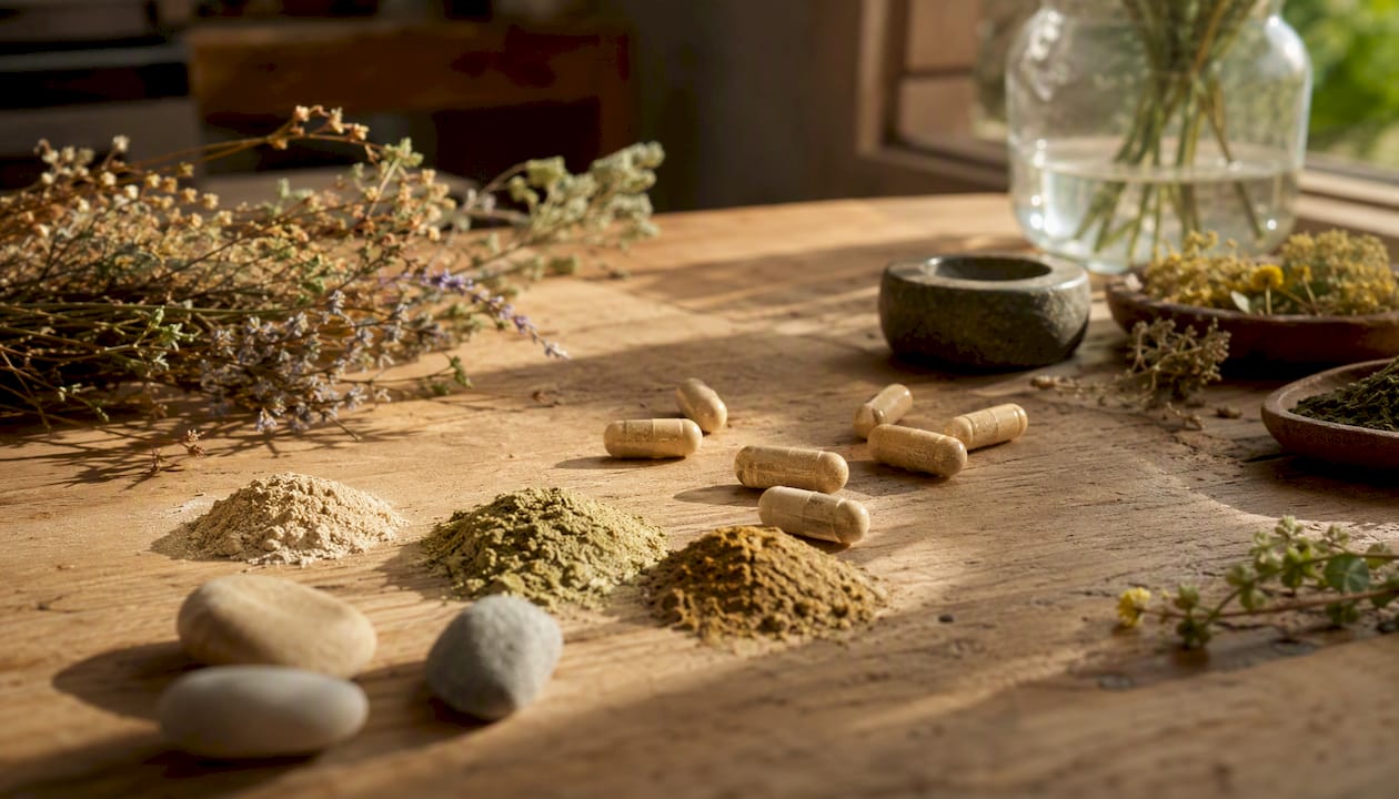 Polvos y cápsulas de magnesio de origen natural para complementar tu dieta