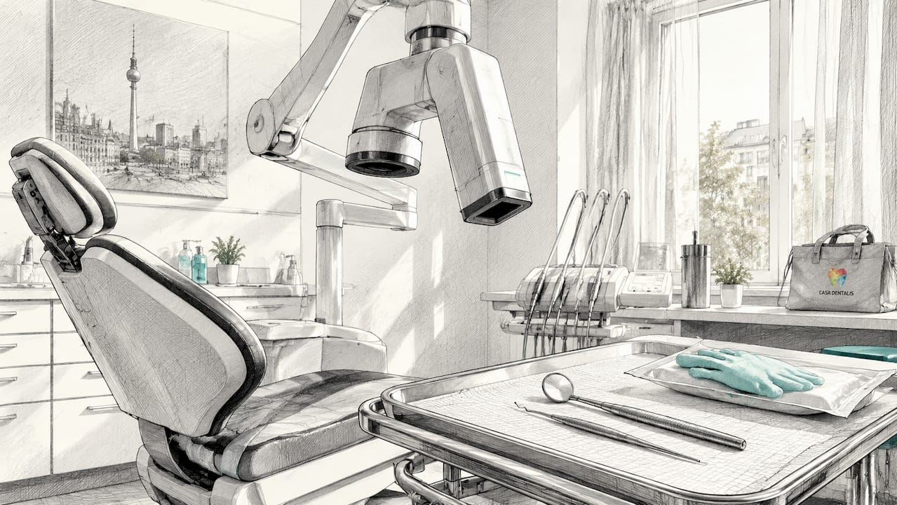 Behandlungsraum für zahnärztliche Diagnostik mit moderner Röntgentechnik