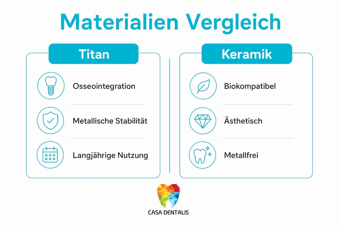 Infografik: Titan vs. Keramik – Ein Vergleich der Materialien