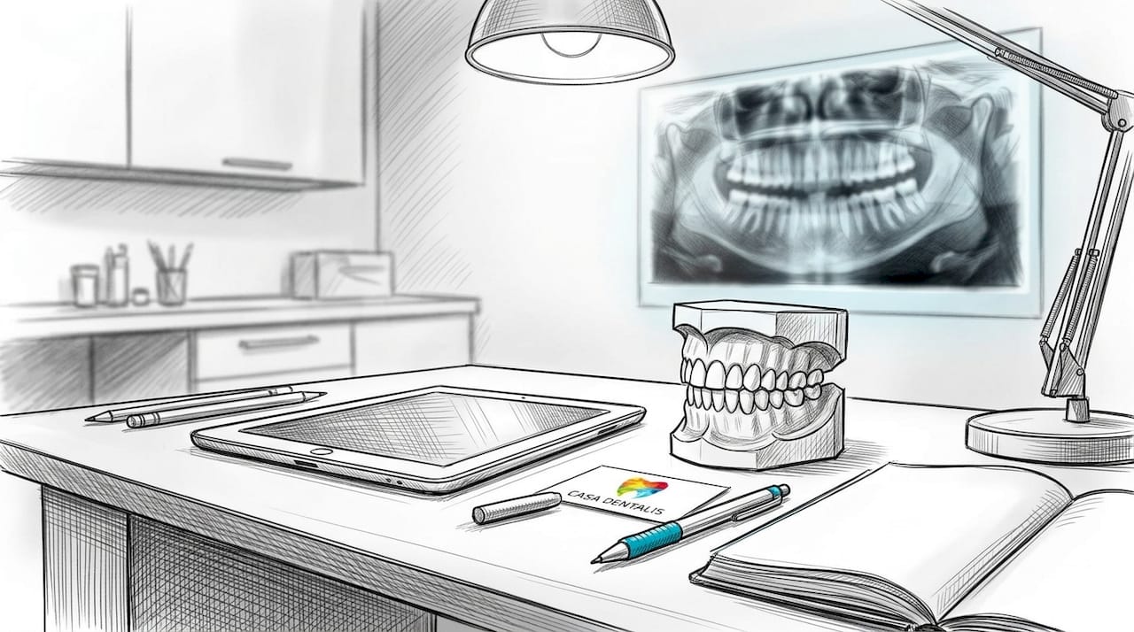Moderne Arbeitsstation zur Implantatplanung mit dreidimensionaler Kieferdarstellung