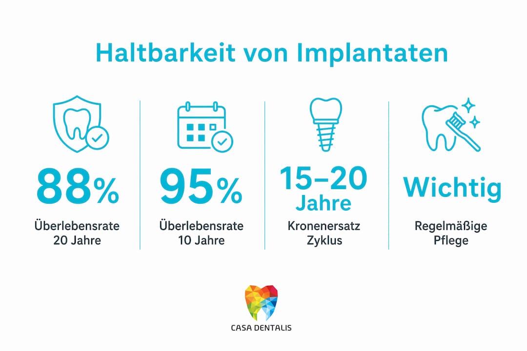 Zahnimplantate im Langzeitvergleich: Statistische Daten zur Lebensdauer und Haltbarkeit