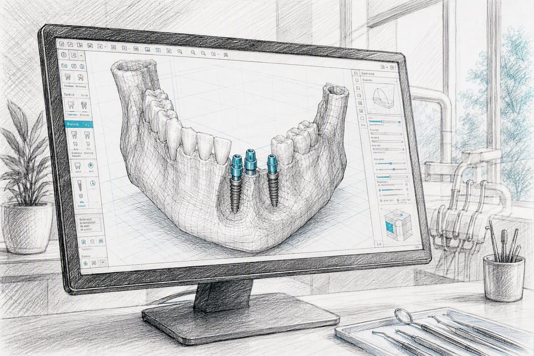 Moderne 3D-Implantatplanung direkt am Computerbildschirm