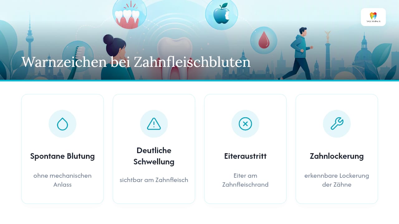Vier Warnsignale bei Zahnfleischbluten