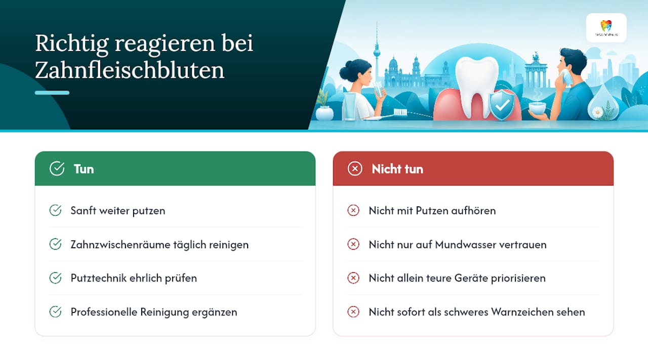 Warum ich beim Thema Zahnfleischbluten oft widerspreche — overview diagram