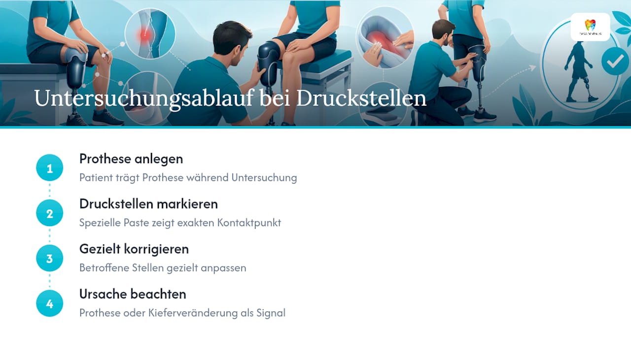 Ablauf der Untersuchung von Druckstellen