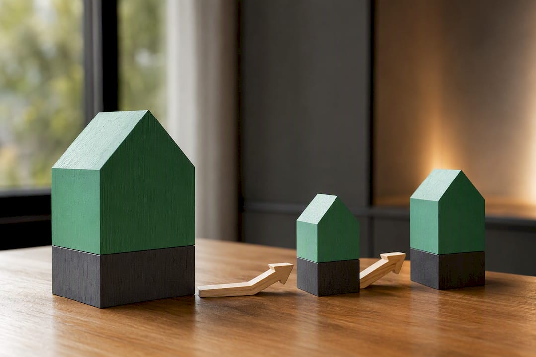 Illustration of shared equity value changes