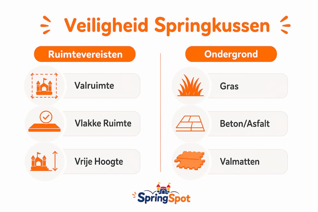 Infographic: waar moet je op letten voor een veilig springkussen?