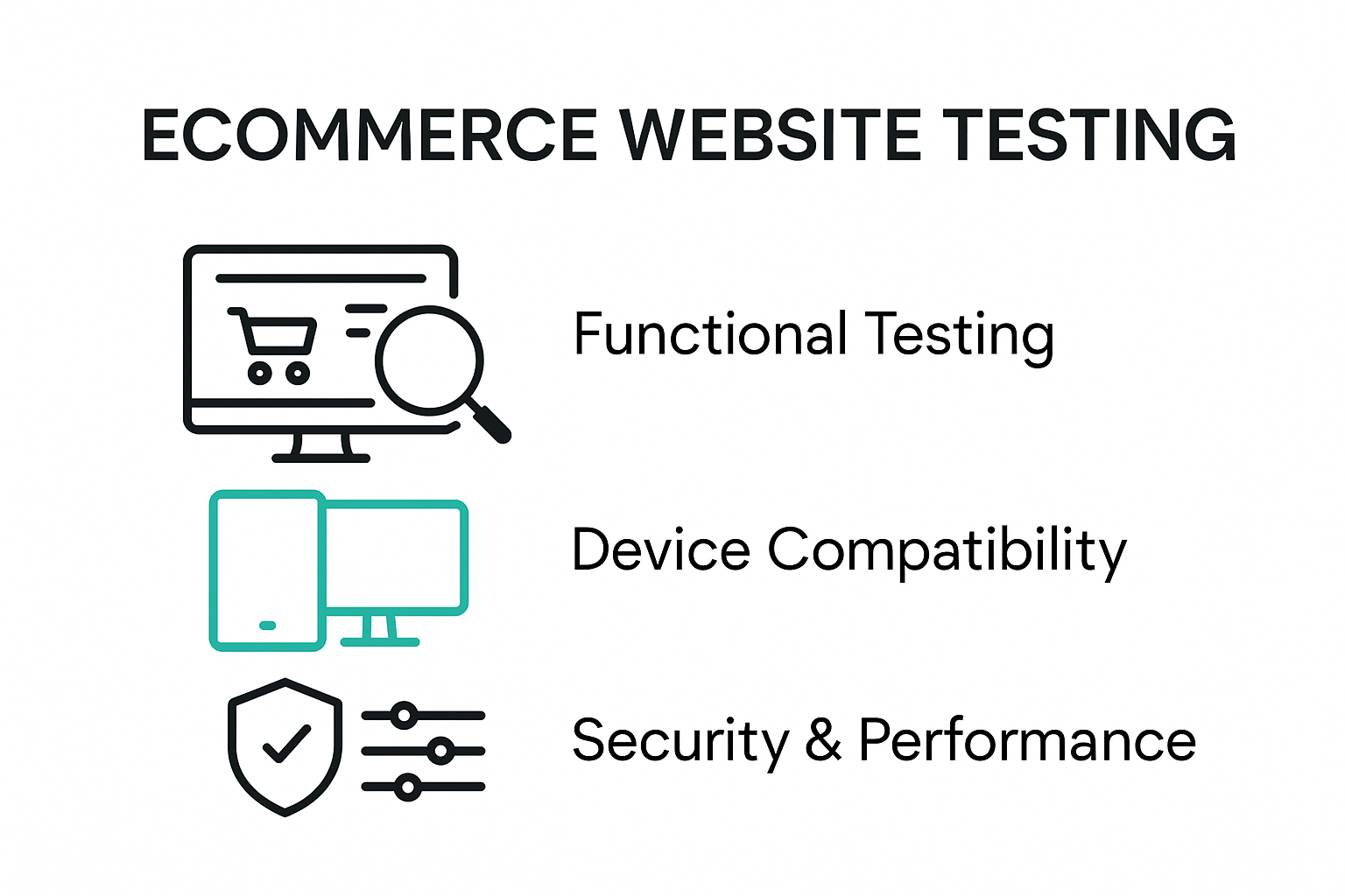 Key elements of ecommerce website testing overview