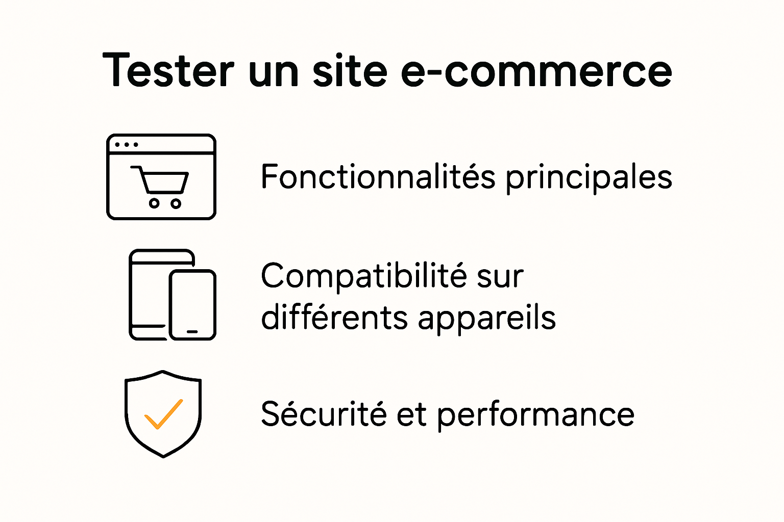 Les points essentiels à vérifier lors des tests d’un site e-commerce