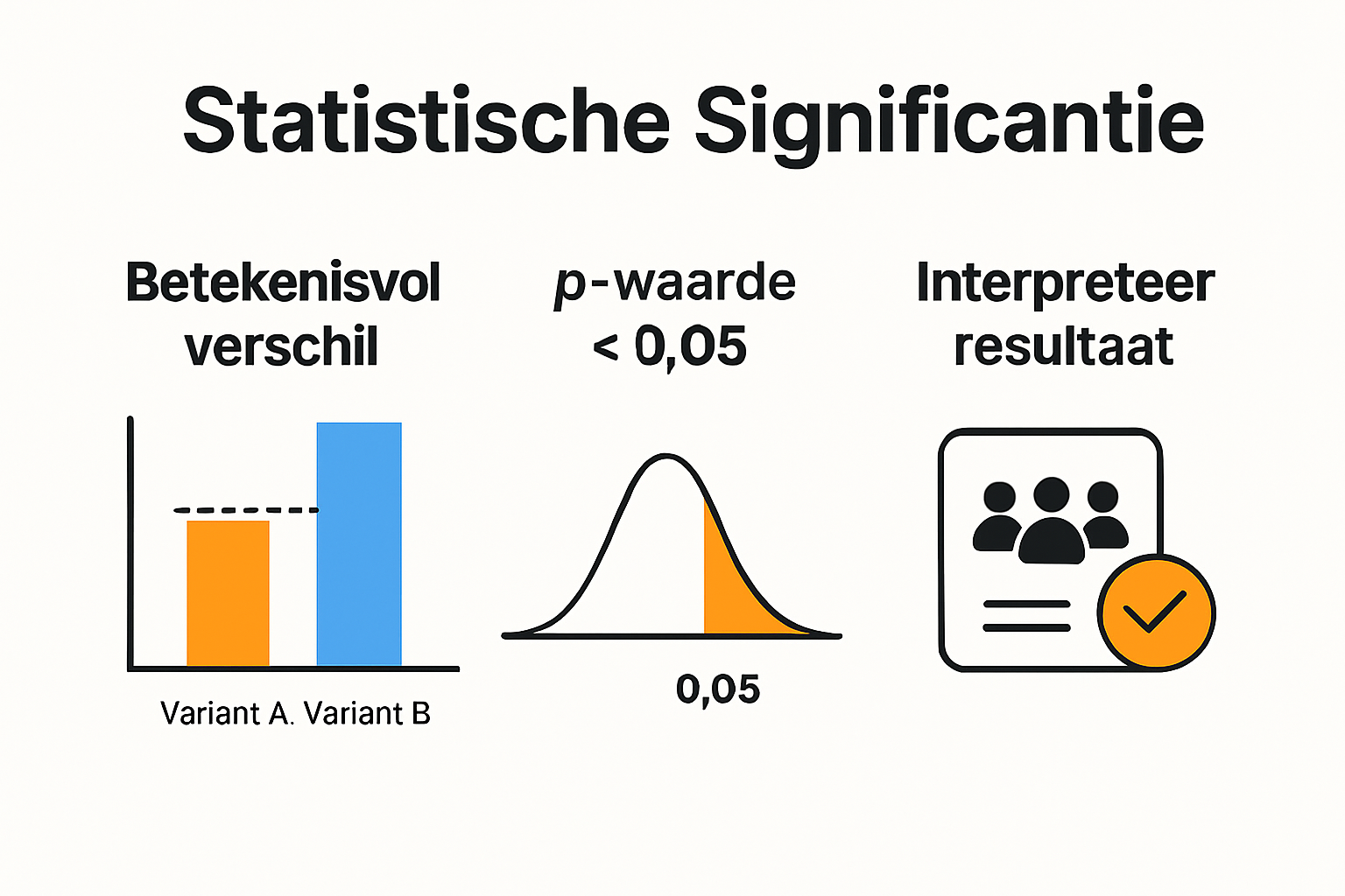 Infographic: Hoe bepaal je of het verschil in je A/B-test echt betekenisvol is?