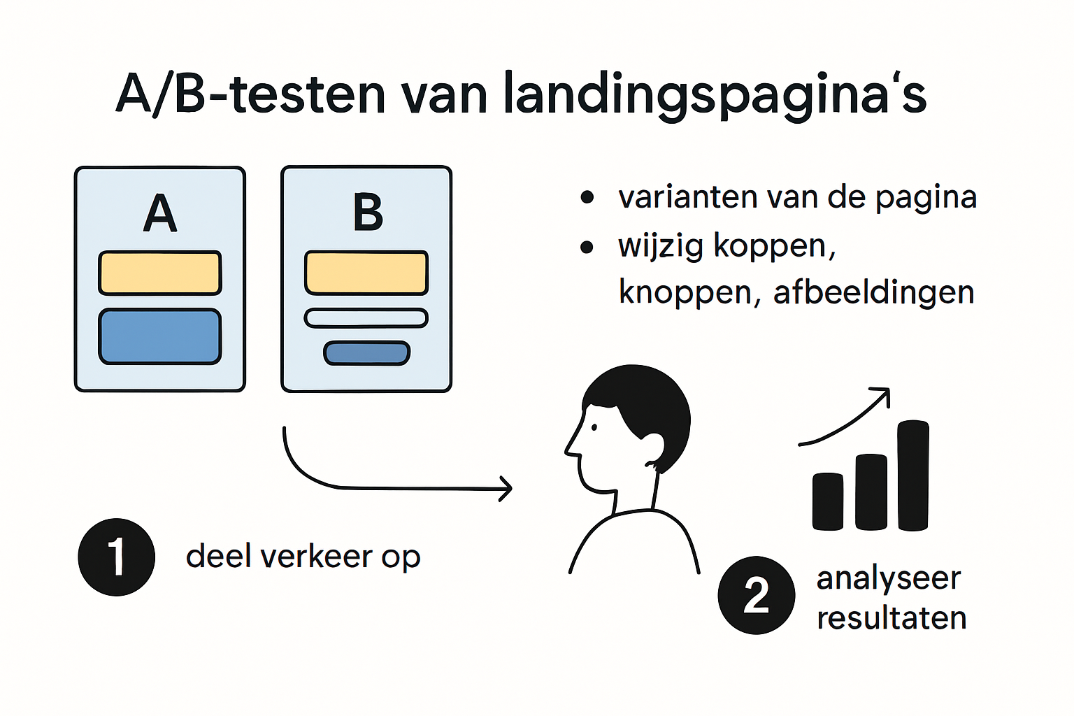 Infographic: zo haal je meer resultaat uit je landingspagina met A/B-testen