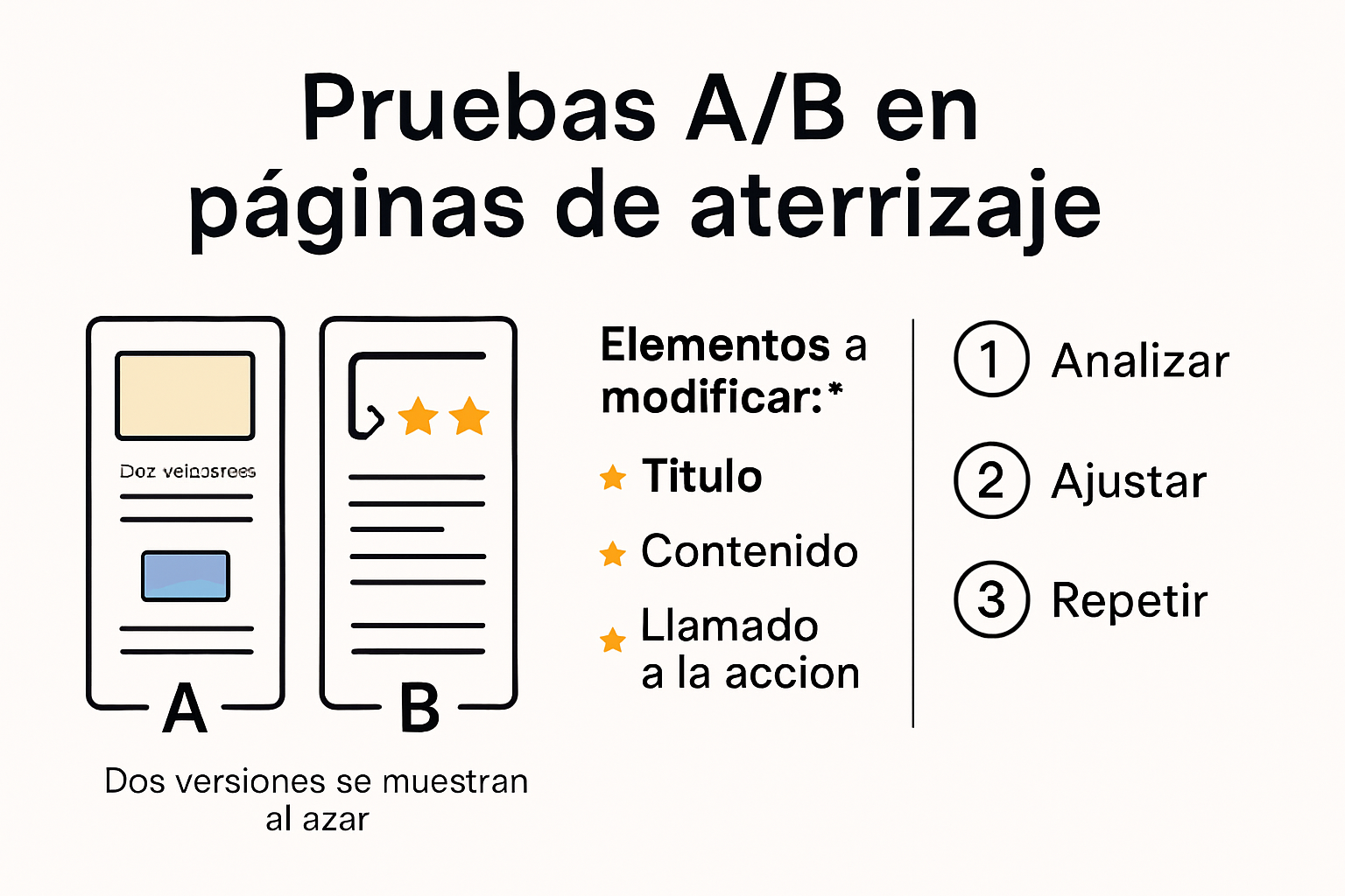 Infografía: ¿Cómo funciona el test A/B en páginas de aterrizaje?