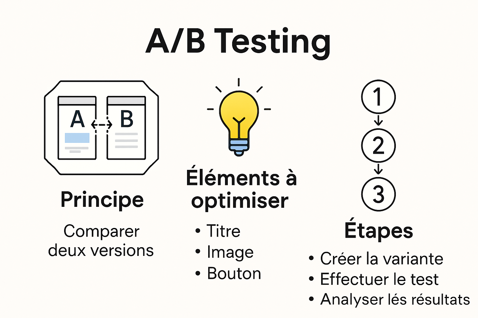 Infographie : comprendre le fonctionnement des tests A/B sur les pages d’atterrissage