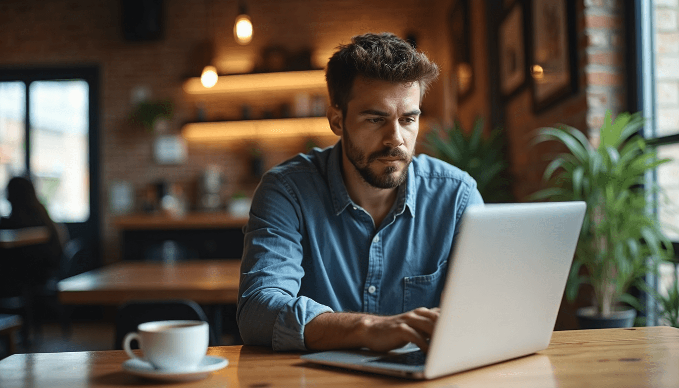 Especialista marketing revisando CRO y mejores prácticas en laptop