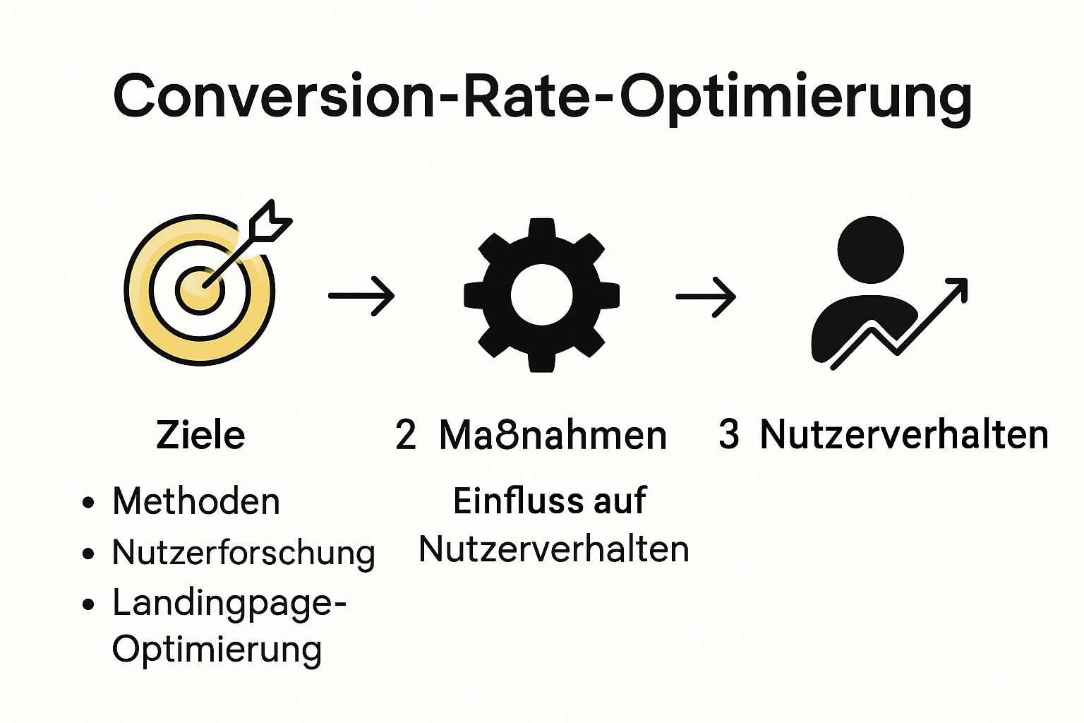Infografik zu den Grundlagen der Conversion Rate Optimierung