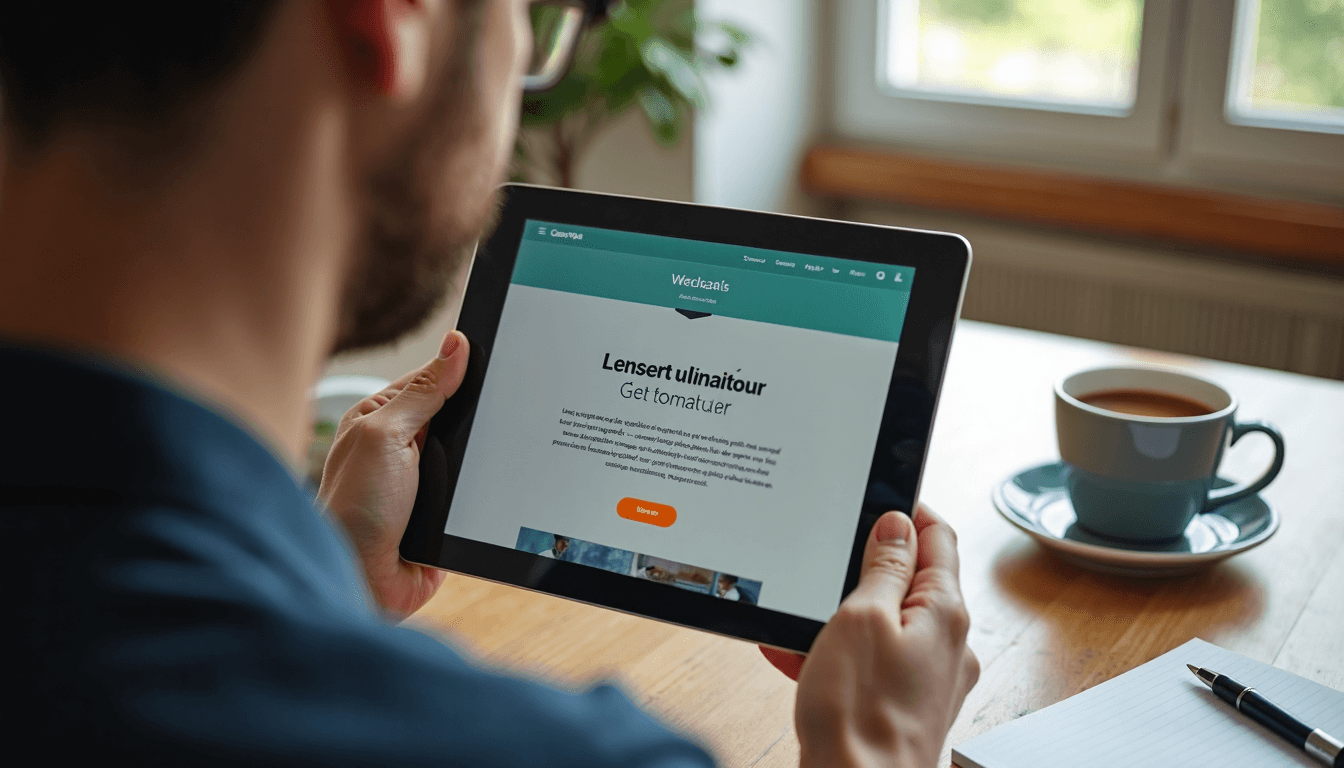 User tests landing page CTA and layout for experience