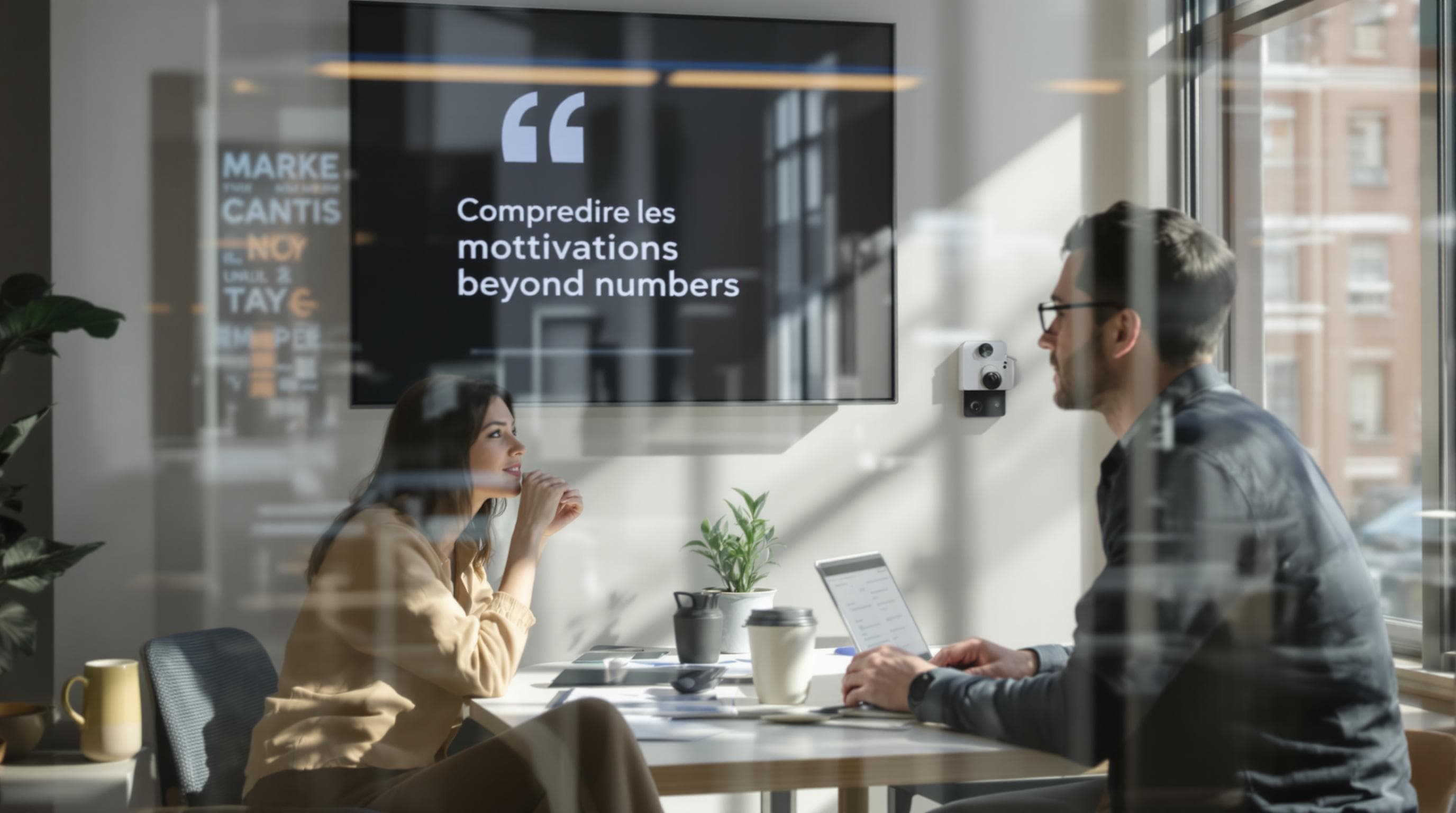 UX researcher interviewing participant with focus on understanding motivation