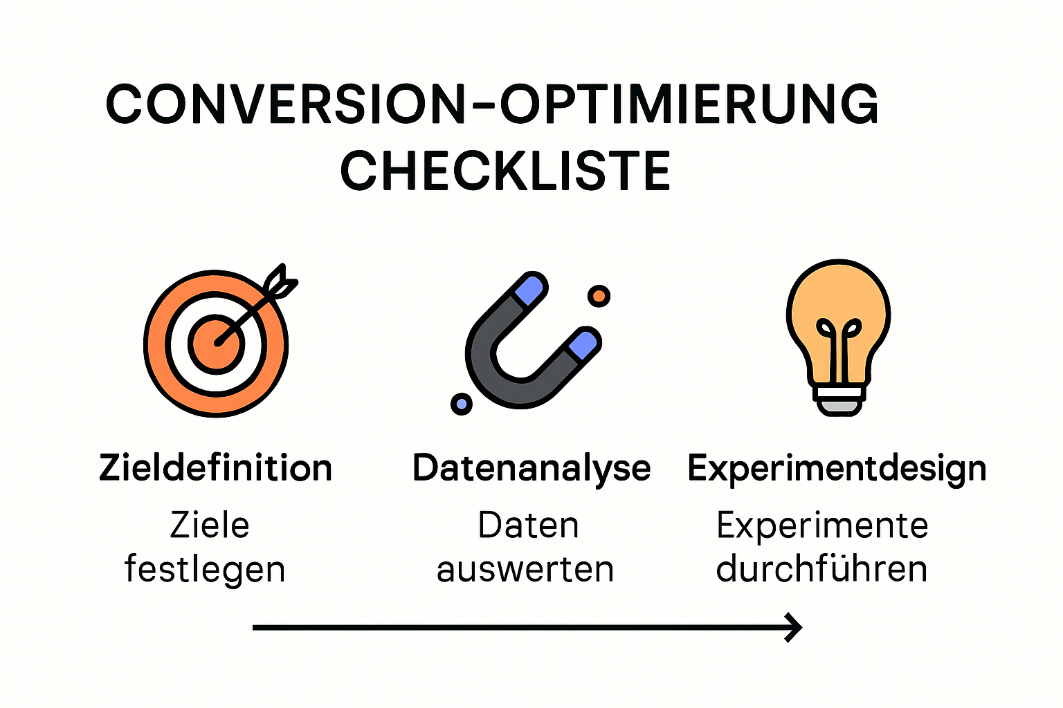 Infografik zur Conversion Optimierung Checkliste 2025