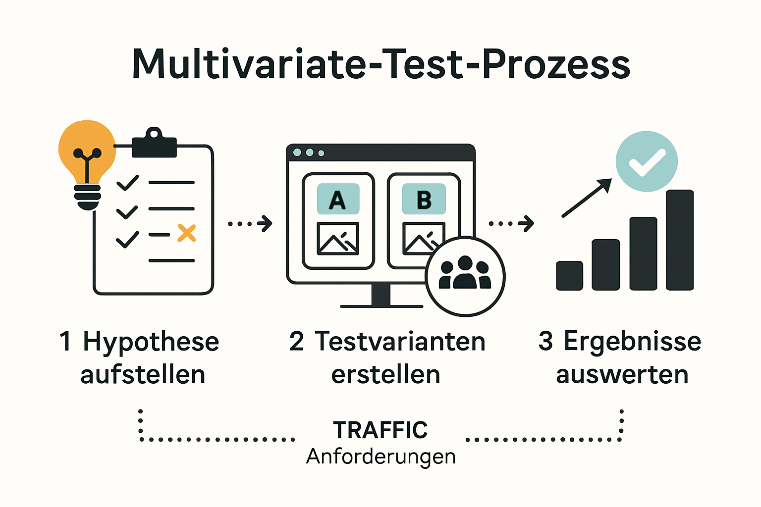 Ablauf und Schritte multivariater Tests im E-Commerce