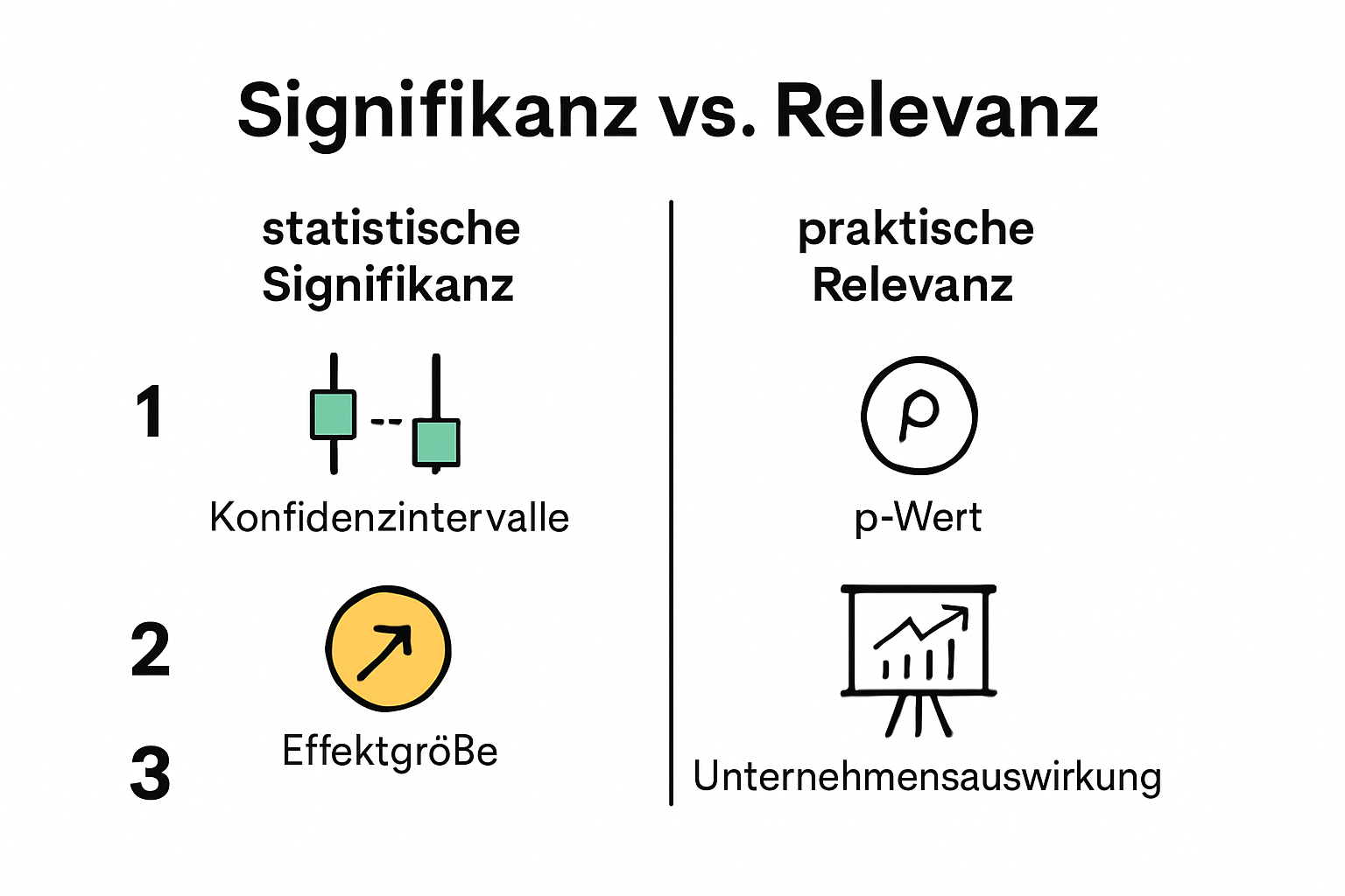 Infographic explains statistical significance and effect size in A/B testing