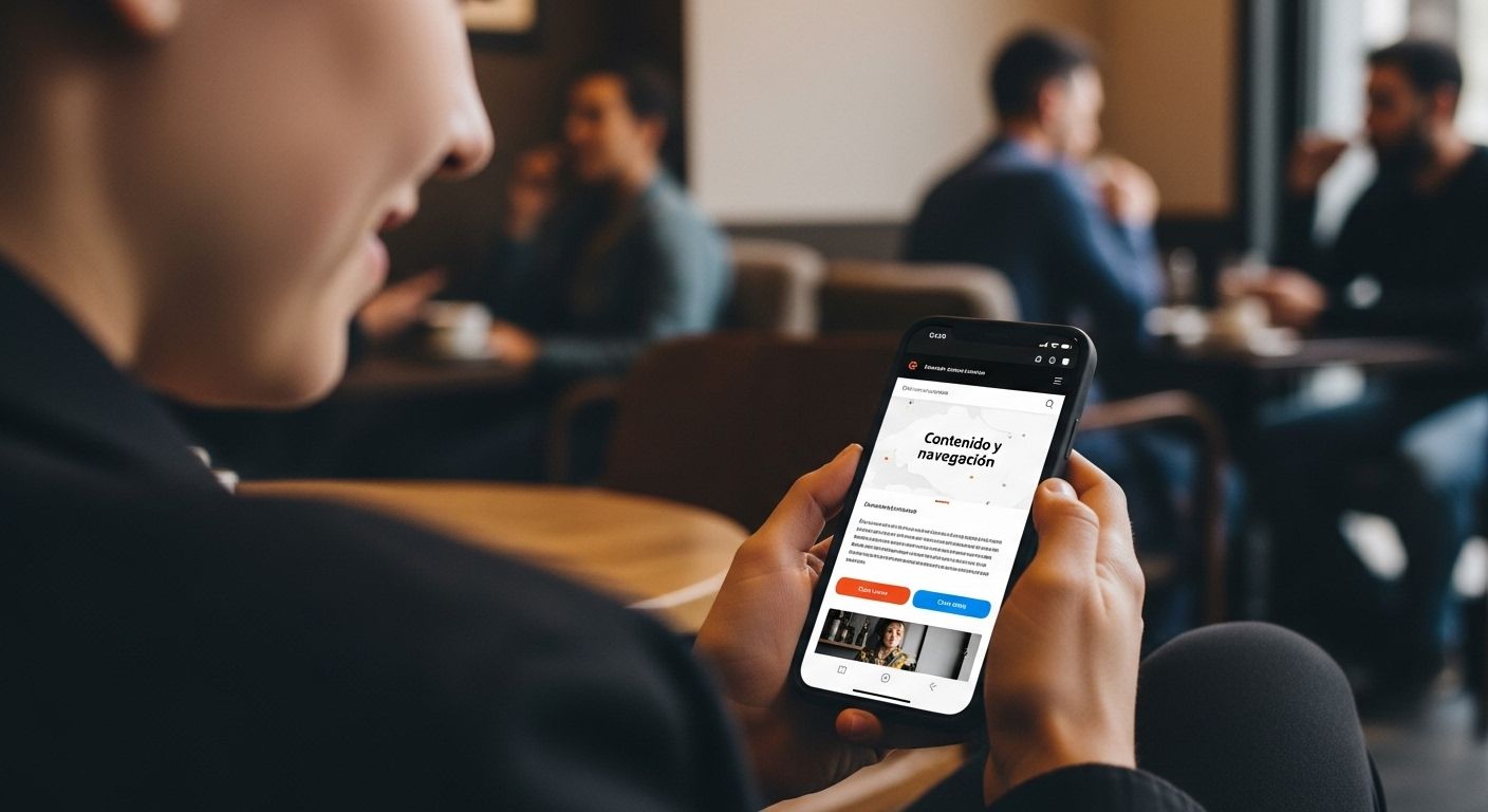 contenido navegación UX