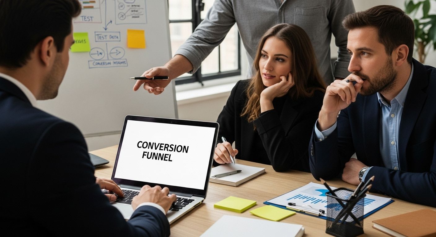 conversion funnel test data