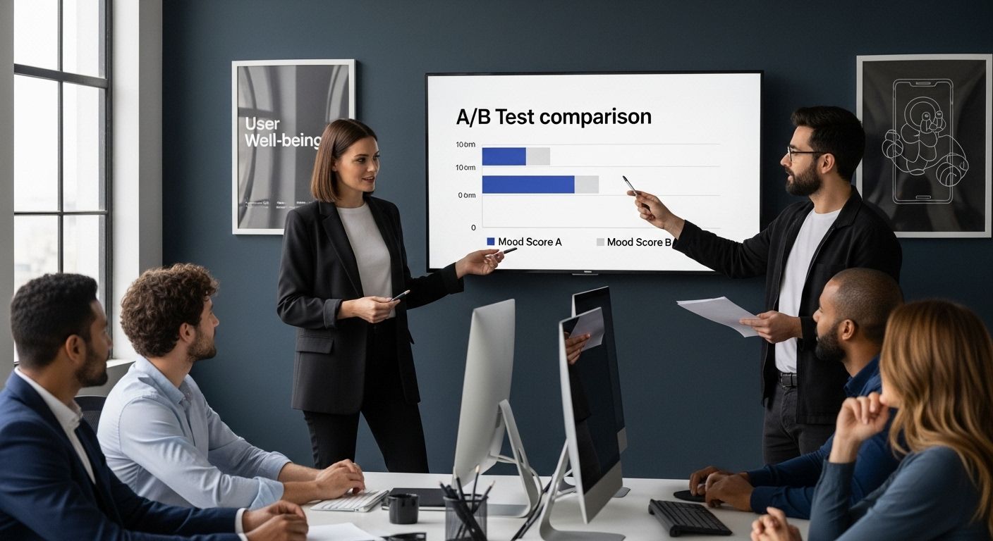 A/B test user well-being