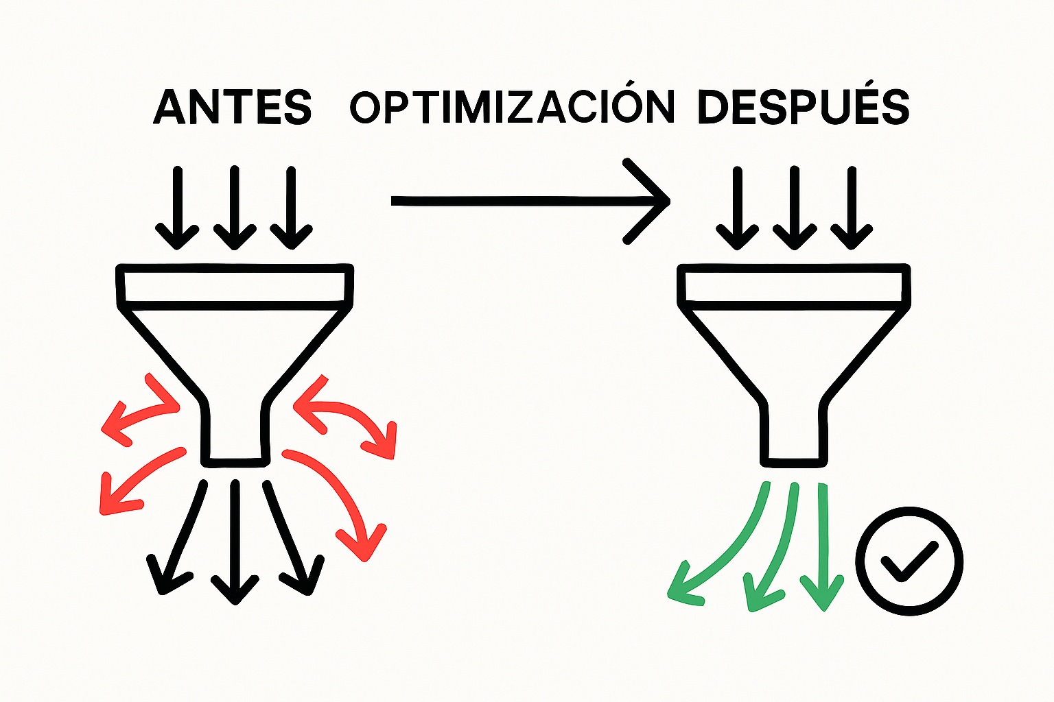Infographic: before and after conversion funnel optimization