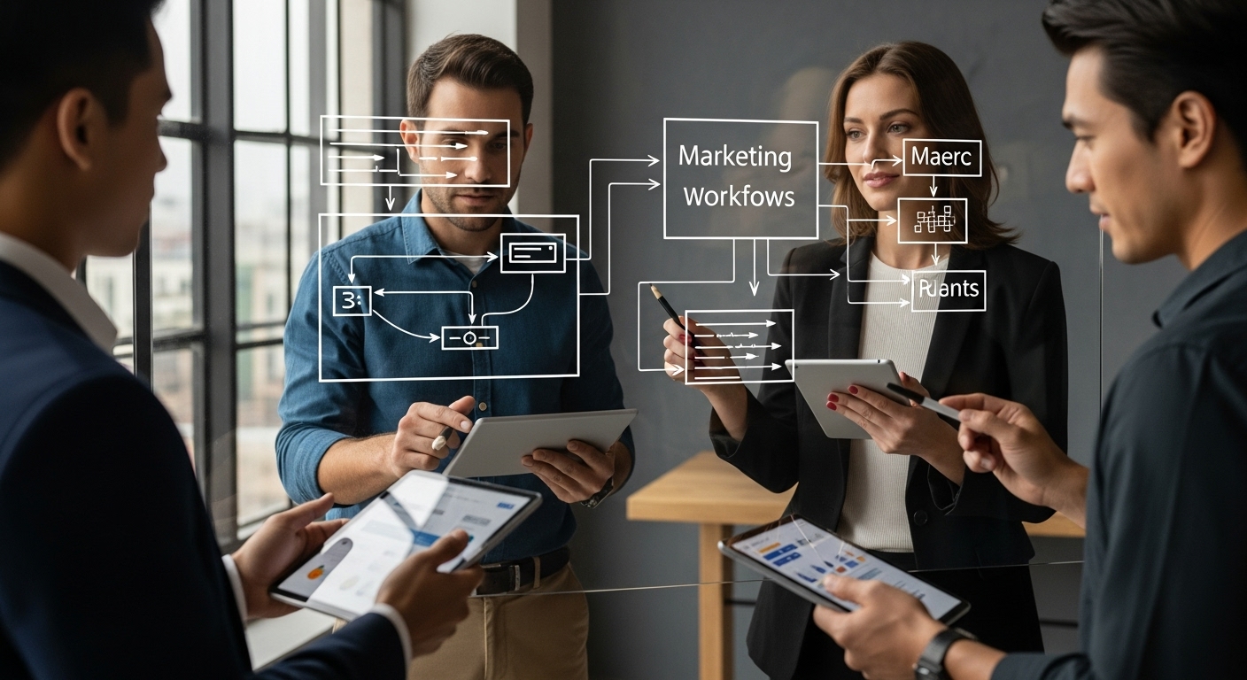 no-code marketing workflow praktijk
