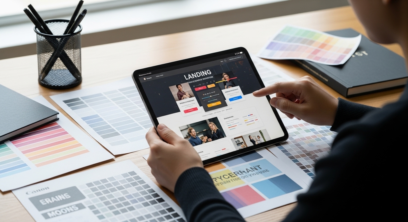 design landing page astuces
