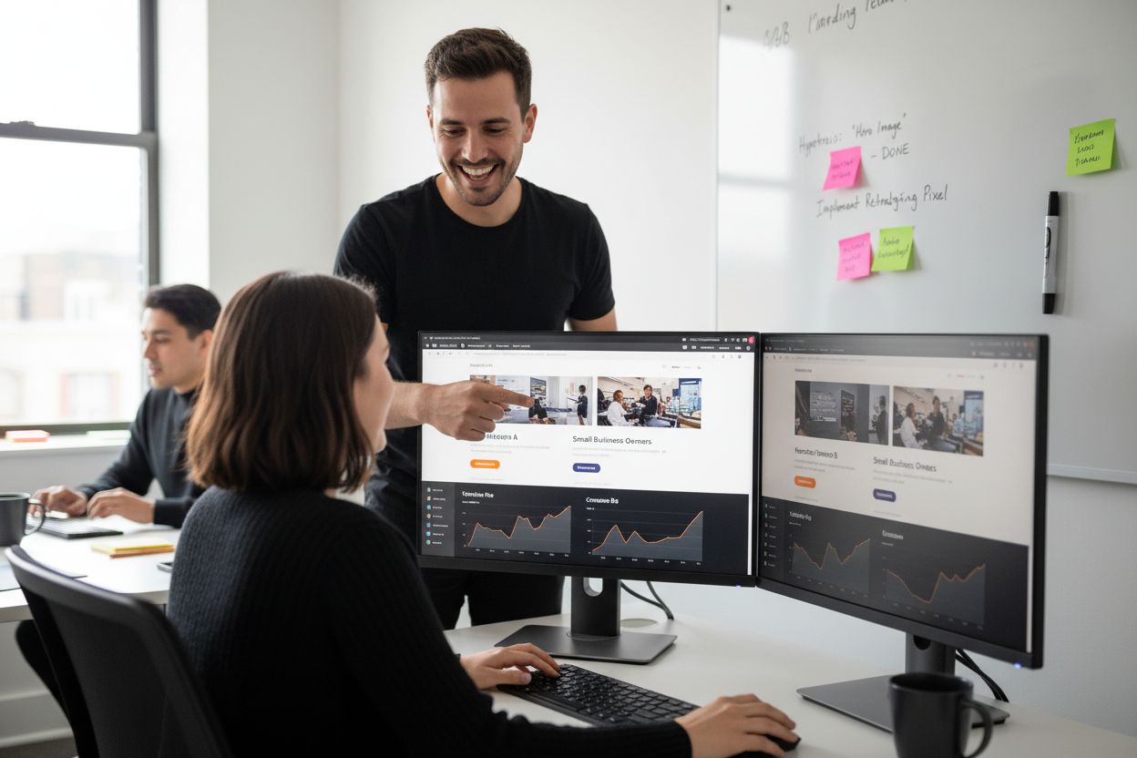 test personnalisation landing page