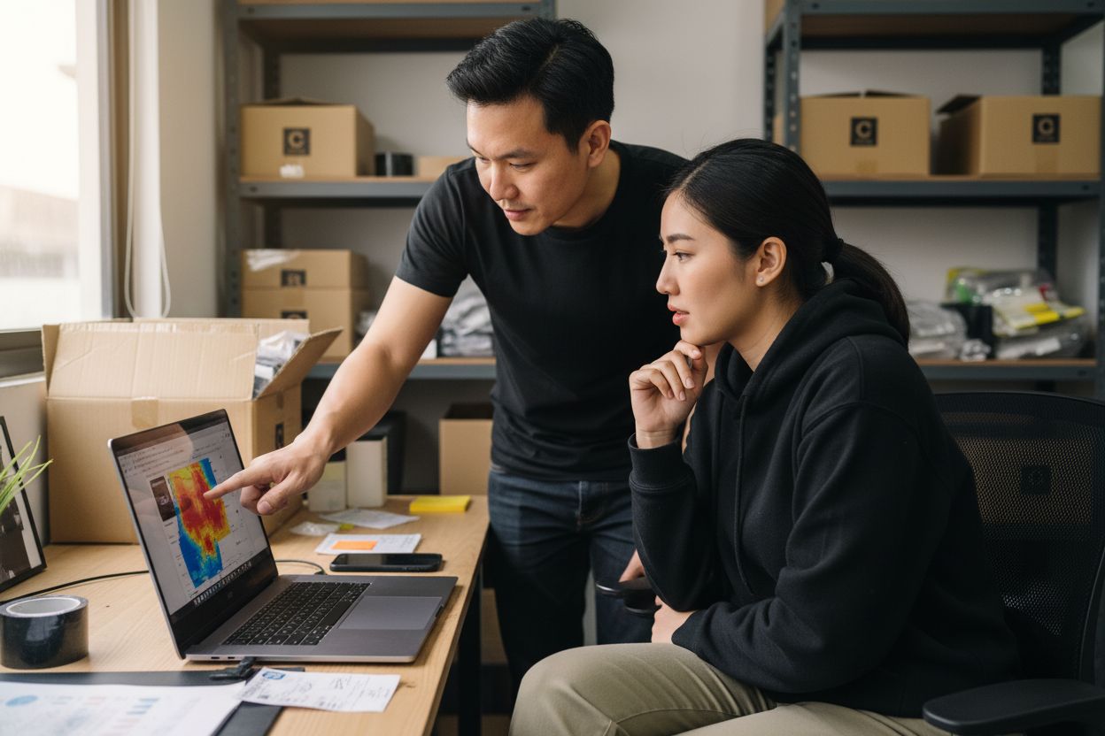 heat map E-Commerce Analyse