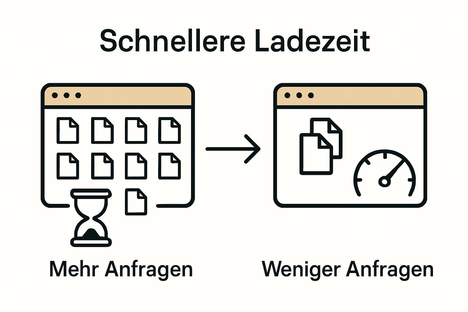 Infographic: Fewer HTTP requests mean faster page load