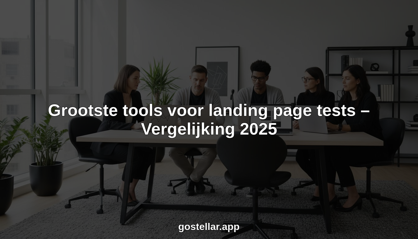 Grootste tools voor landing page tests – Vergelijking 2025