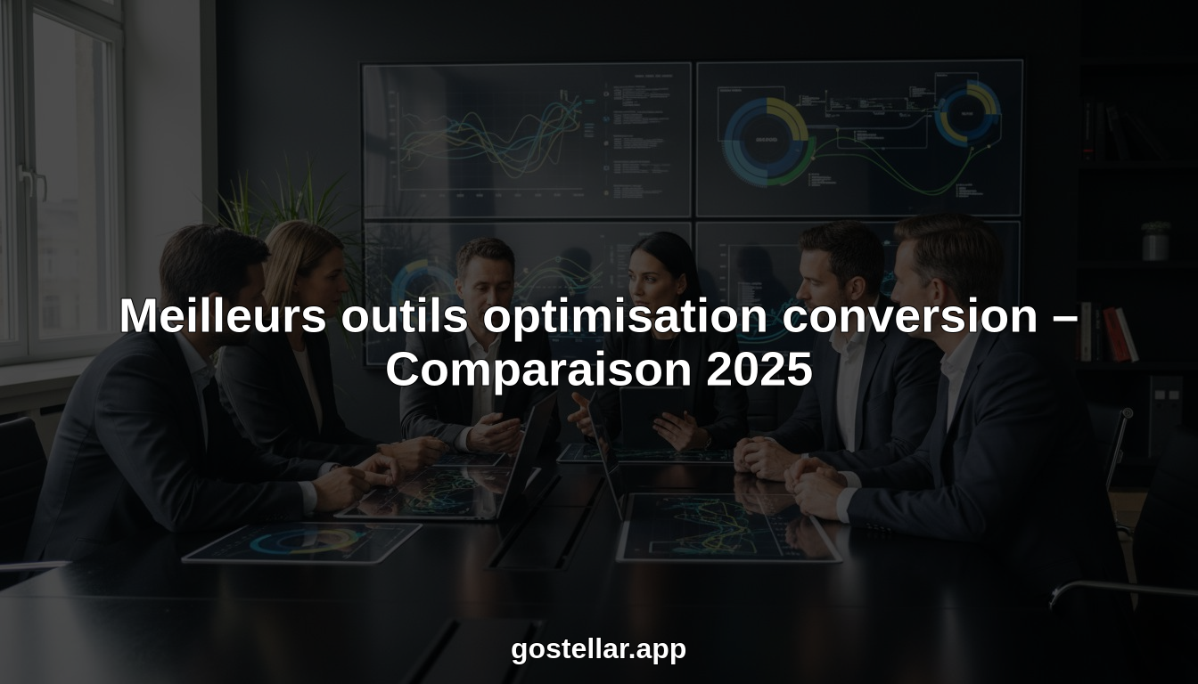 Meilleurs outils optimisation conversion – Comparaison 2025
