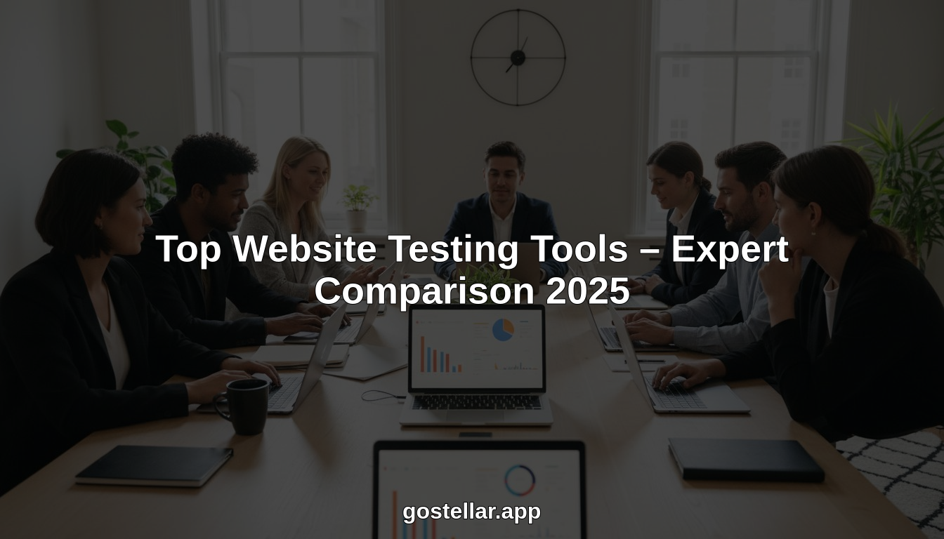 Top Website Testing Tools – Expert Comparison 2025