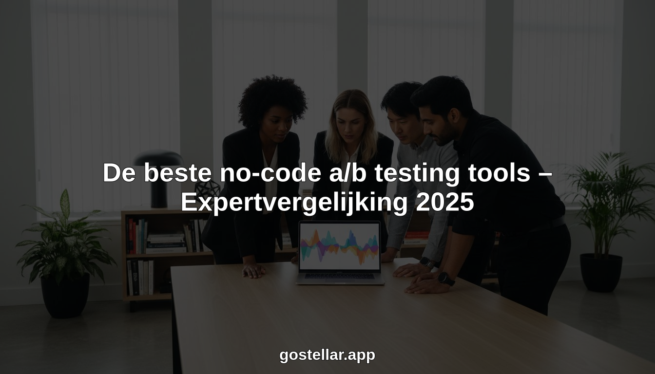 De beste no-code a/b testing tools – Expertvergelijking 2025