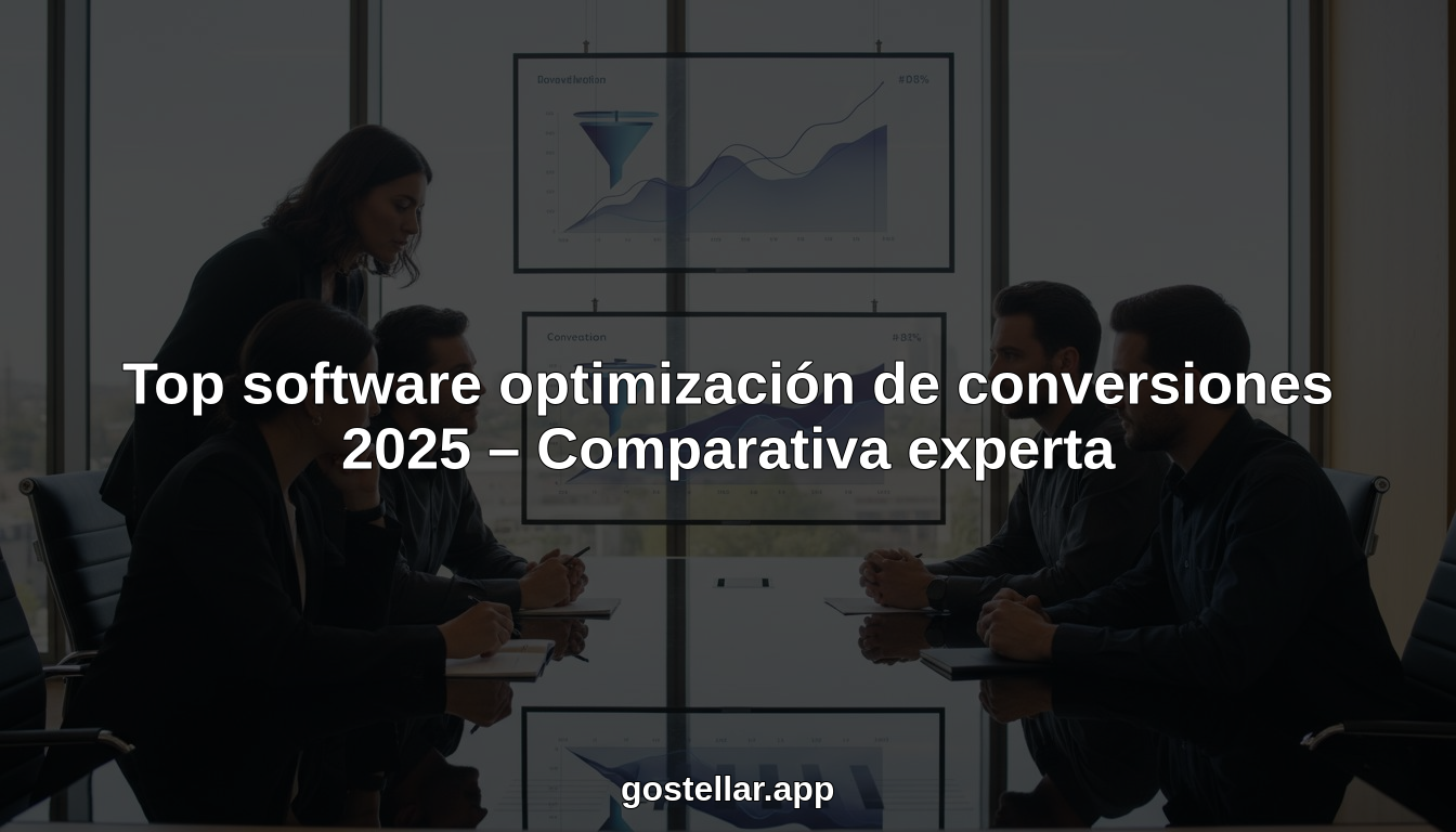 Top software optimización de conversiones 2025 – Comparativa experta