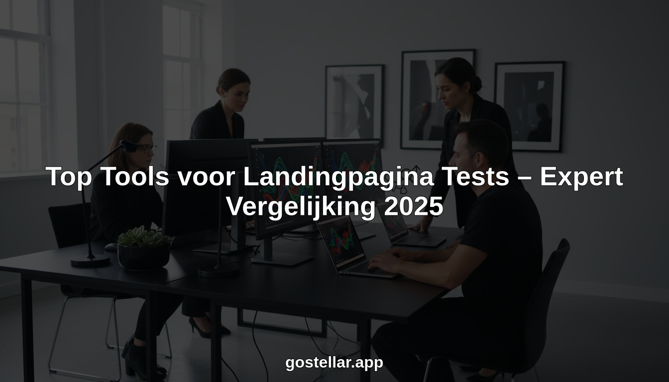 Top Tools voor Landingpagina Tests – Expert Vergelijking 2025
